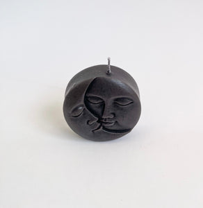 Crescent Moon Candle - Charcoal